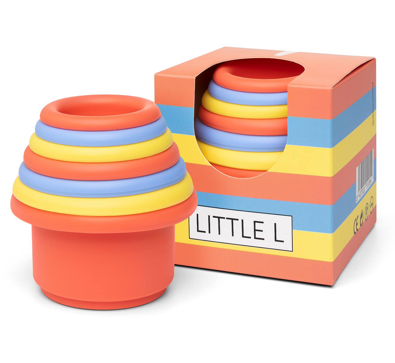 Gobelets Gigognes En Silicone Rouge