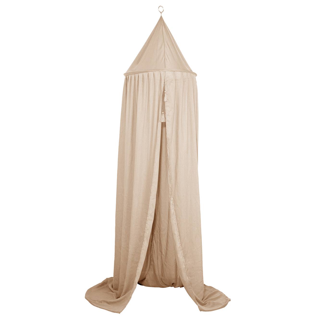 Ciel De Lit En Coton Beige