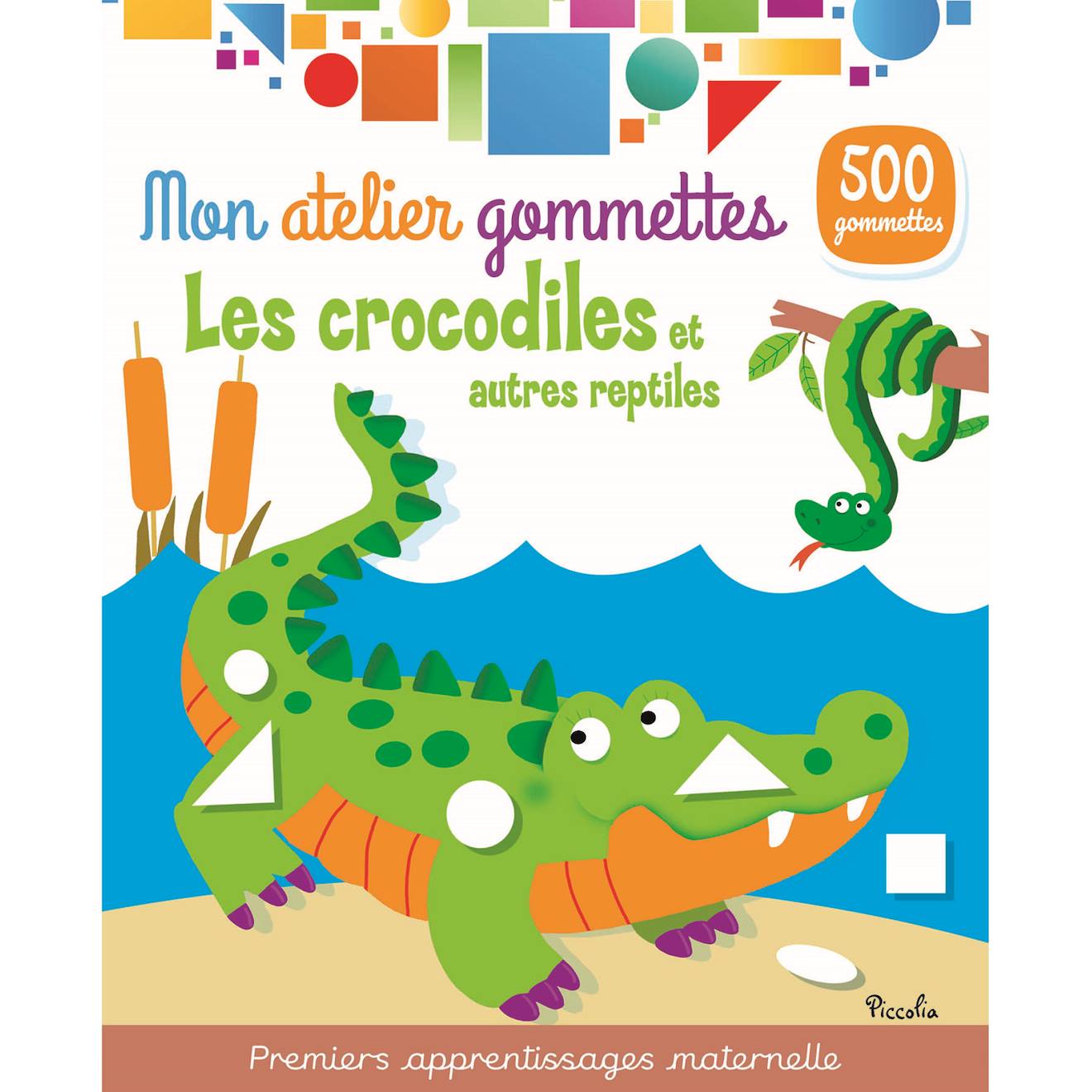 Mon Atelier Gommettes Les Crocodiles Blanc