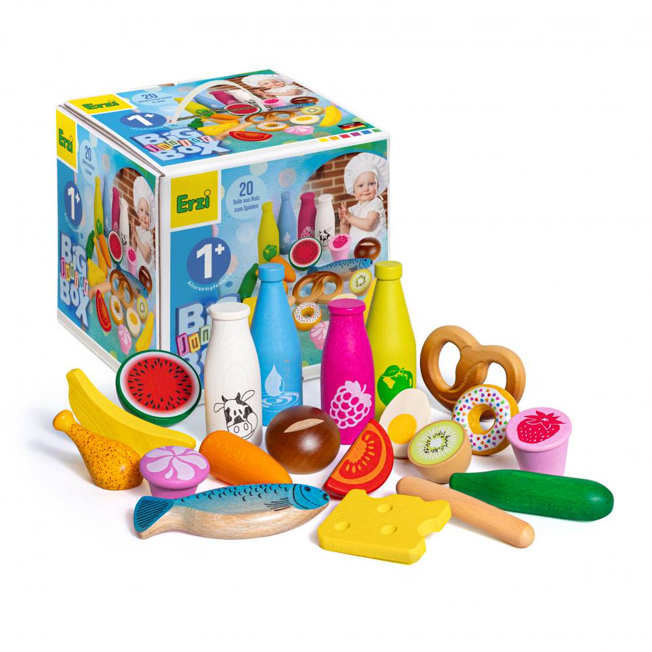 Big Box Junior - 20 Aliments En Bois Bleu