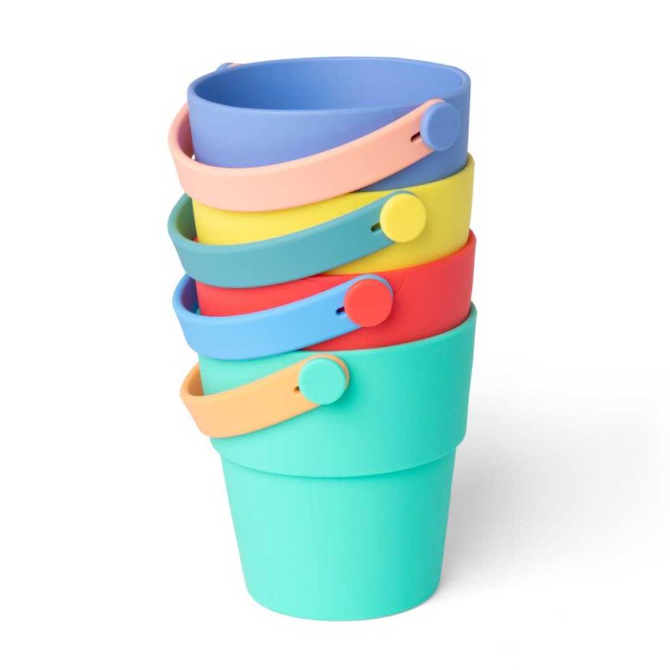 Seaux Empilables En Silicone Vert