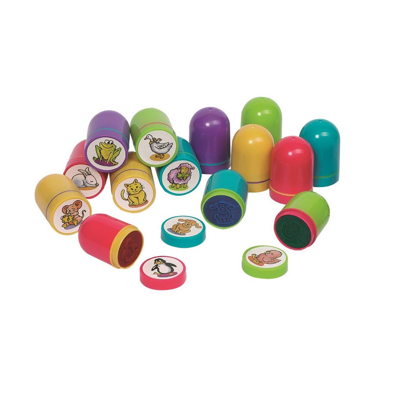 Set De Tampons Encreurs Animaux Multicolore