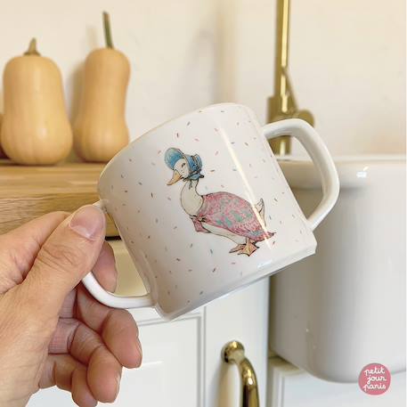 Tasse deux anses avec bec amovible pierre lapin Blanc 4 - vertbaudet enfant 