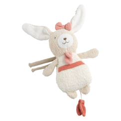 Jouet-Premier âge-Peluches-Peluche mini musical en bouclette coton bio - petit soleil