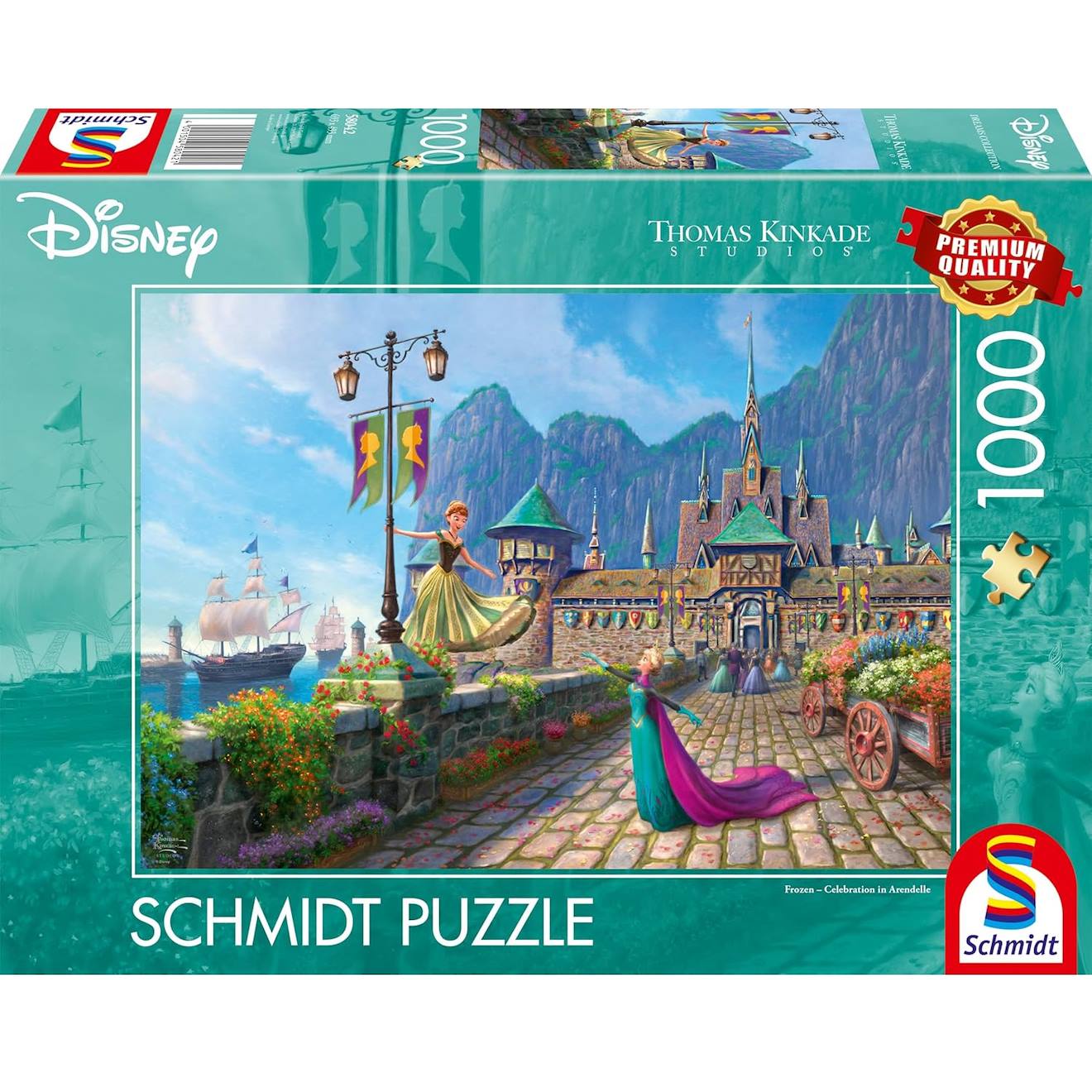 Puzzle La Reine Des Neiges À Arendelle 1000 Pcs Vert