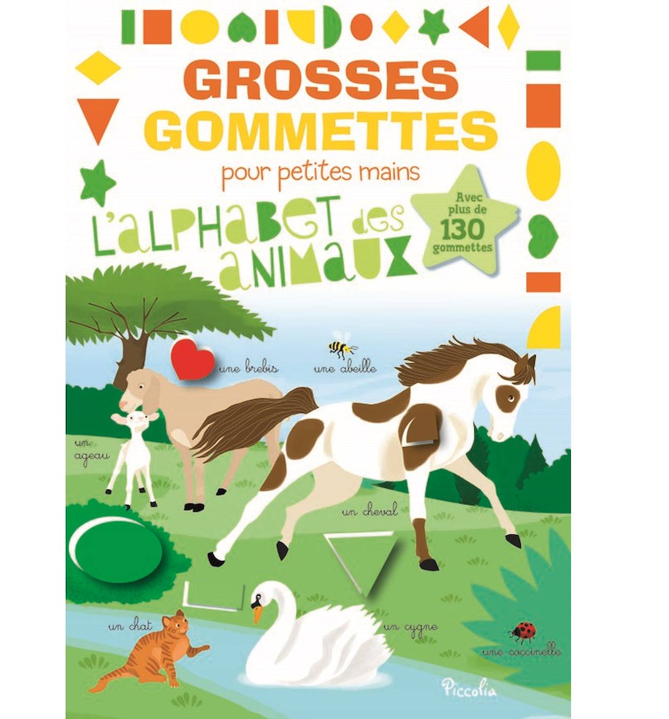 Grosses Gommettes L'alphabet Des Animaux Vert