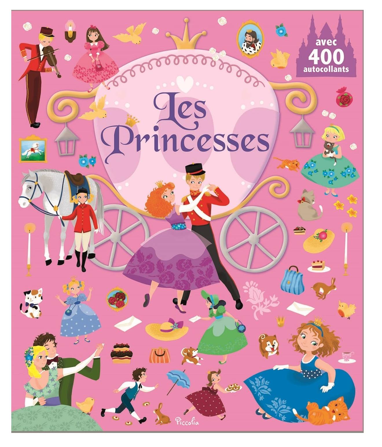 400 Autocollants Les Princesses Rose