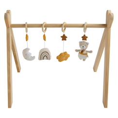 Arche d'éveil bois avec 4 jouets  - vertbaudet enfant
