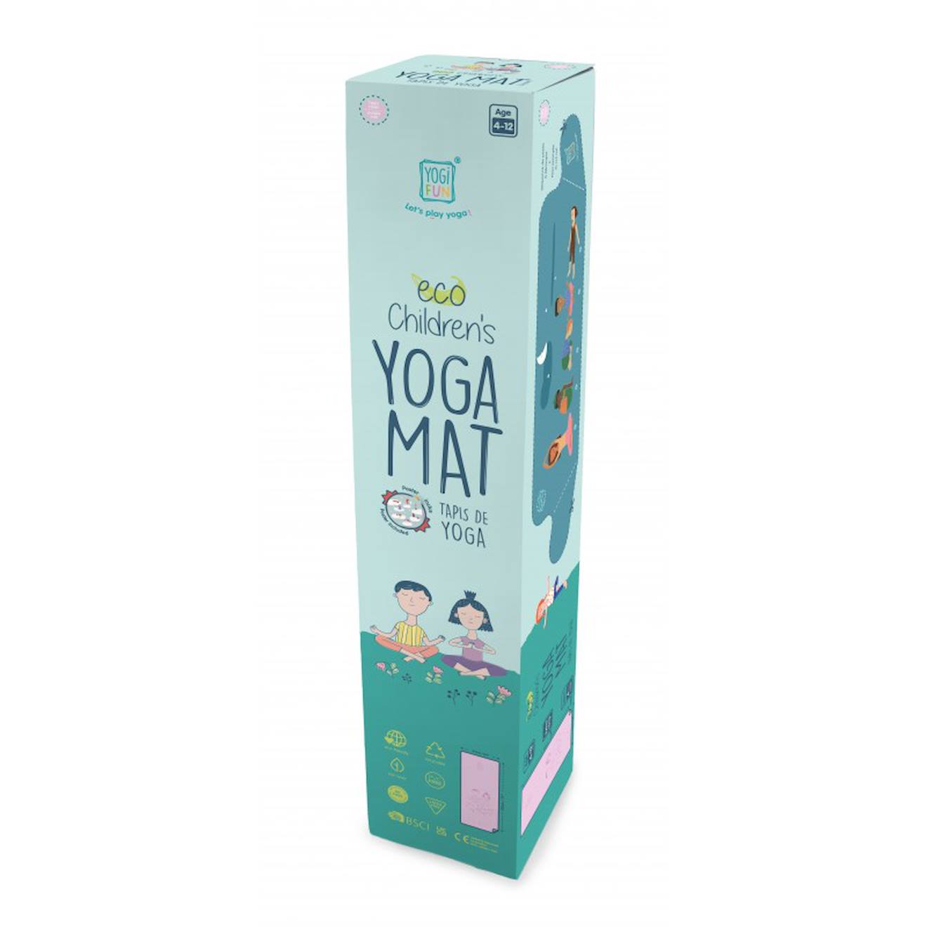 Tapis De Yoga Enfant Violet Violet