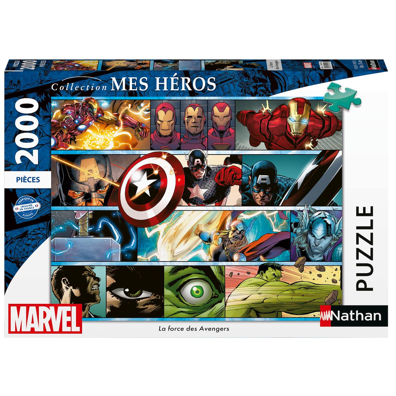 Puzzle La Force Des Avengers 2000 Pcs Blanc