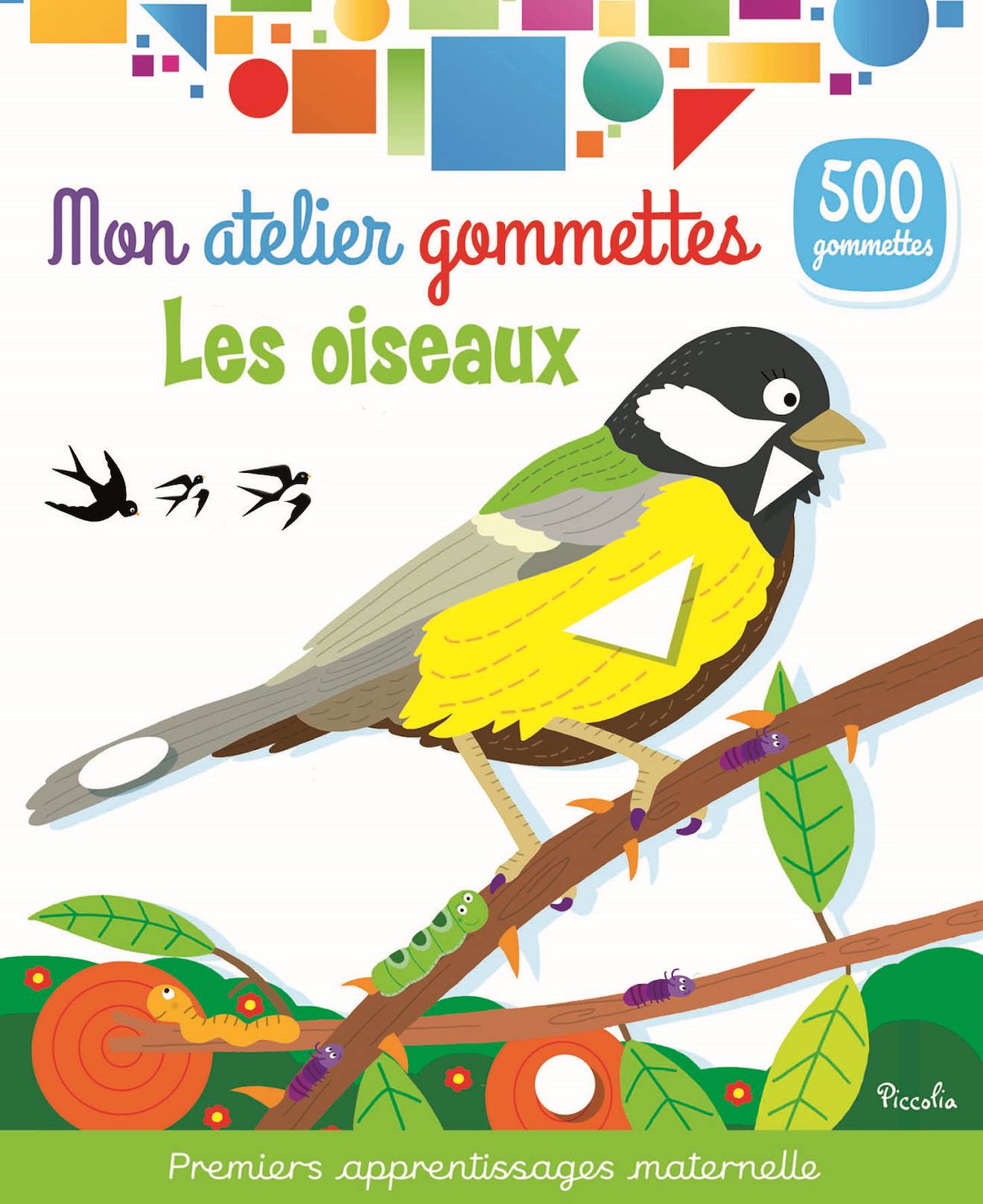 Mon Atelier Gommettes Les Oiseaux Blanc