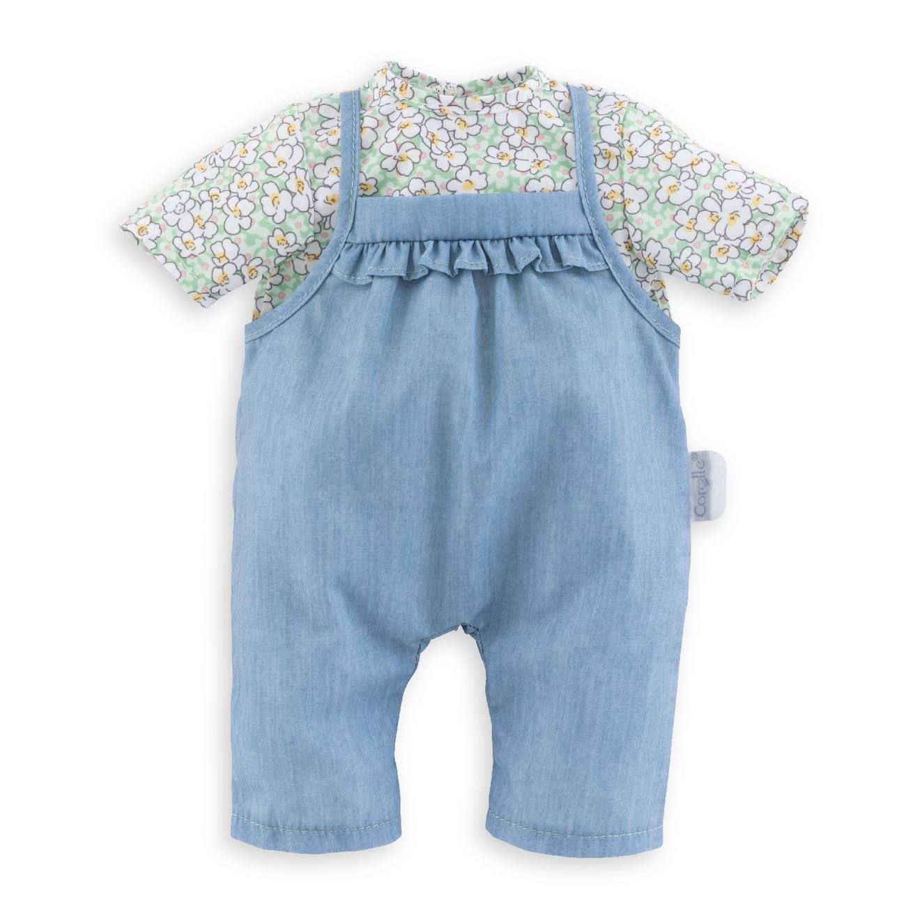 Blouse Et Salopette Pour Poupon 36 Cm Multicolore