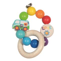 Hochet en bois van arc-en-ciel  - vertbaudet enfant