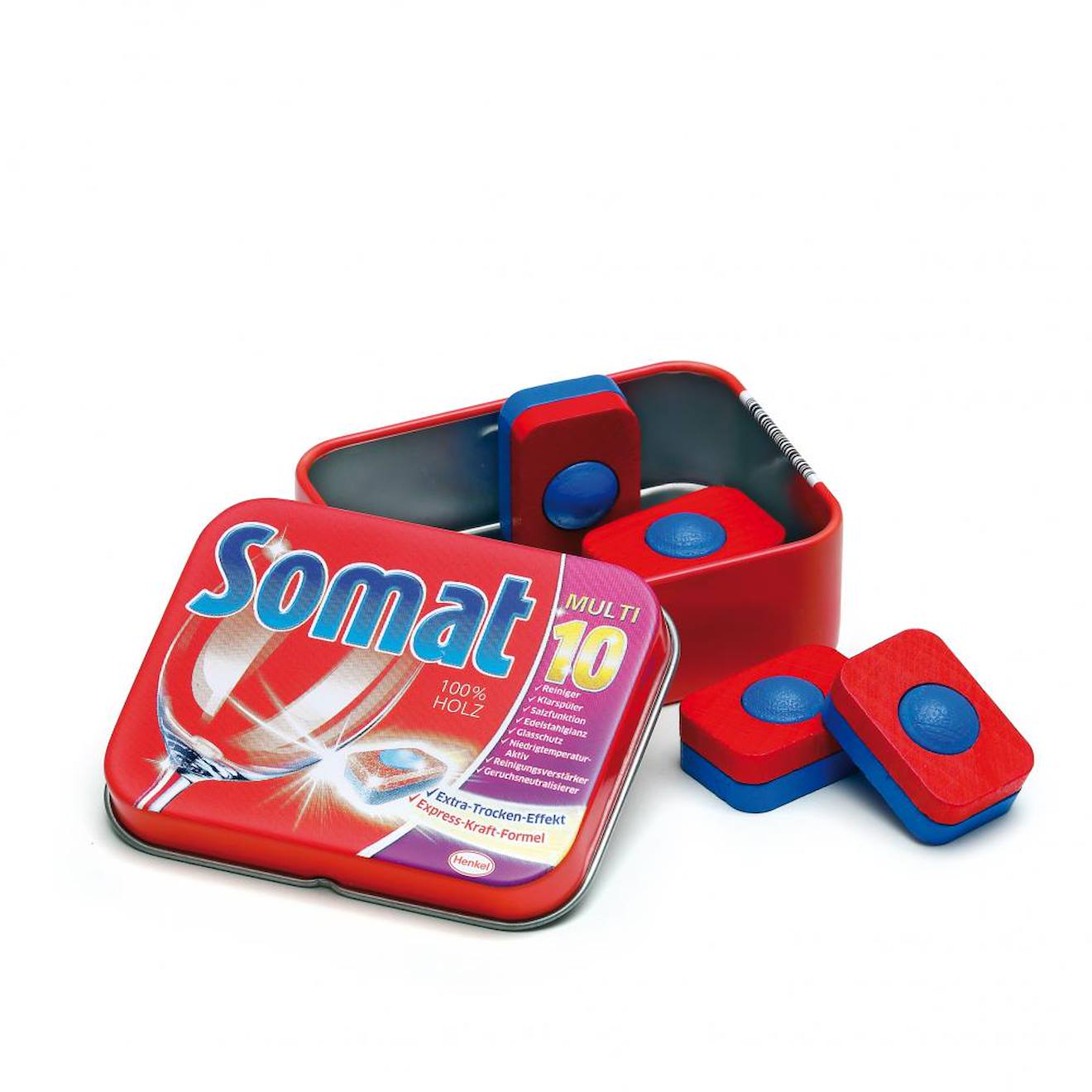 Tablettes Lave-vaiselle En Bois Somat Rouge (Erzi) - Image 1