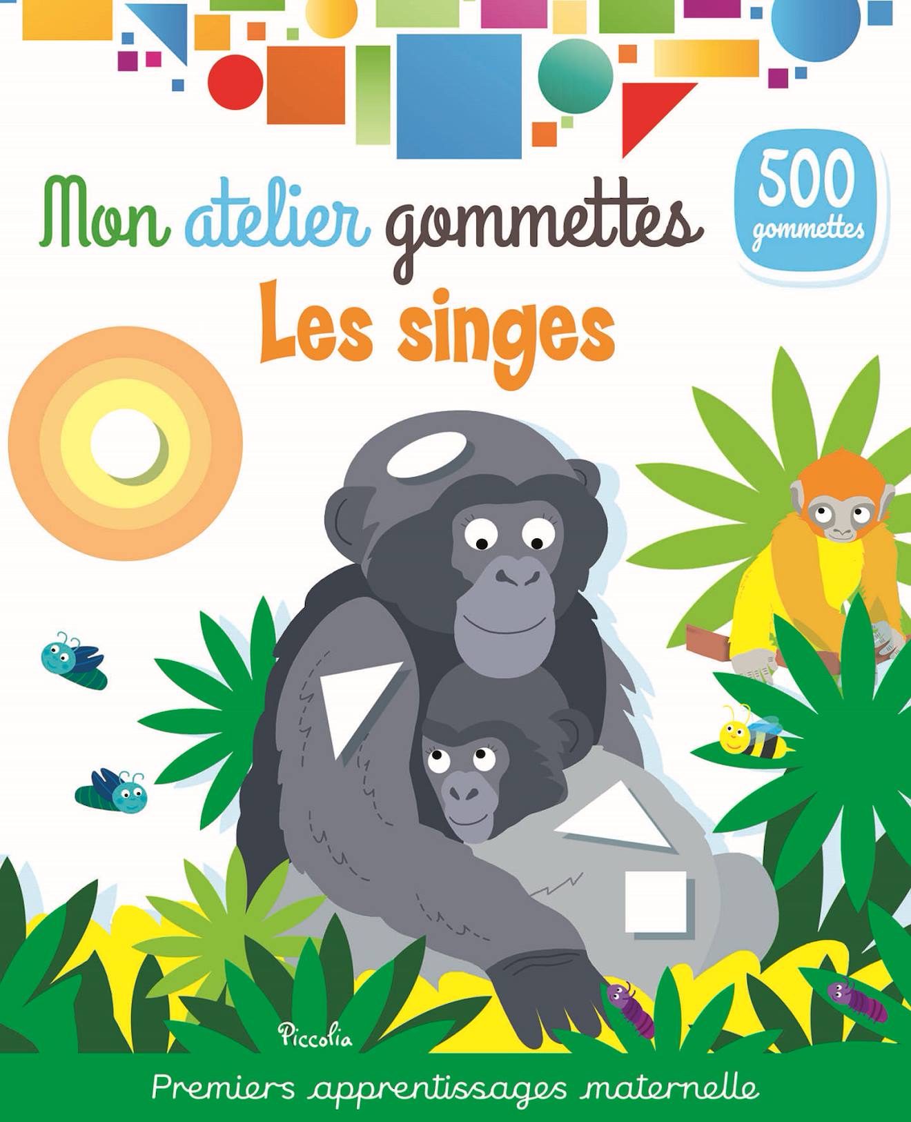 Mon Atelier Gommettes Les Singes Blanc