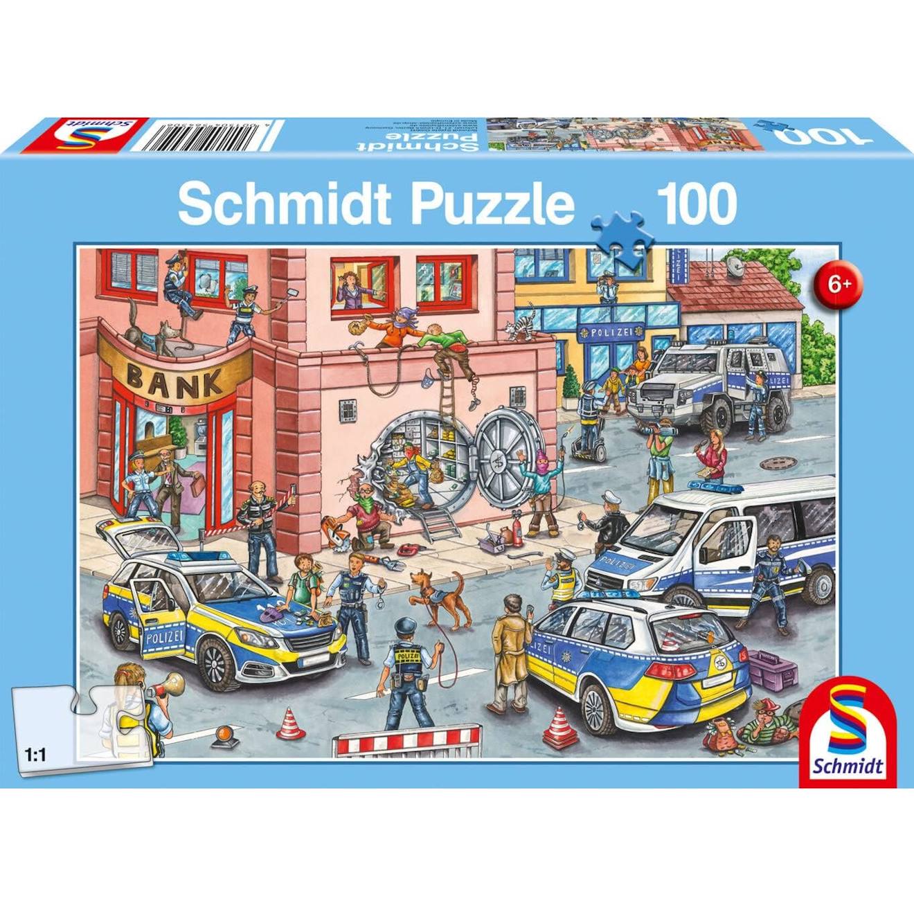 Puzzle Opération De Police 100 Pcs Bleu