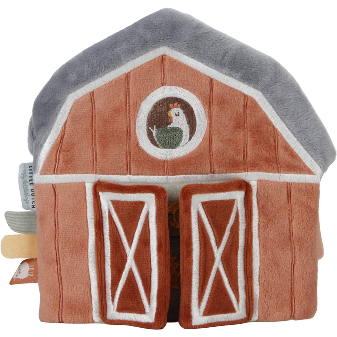 Livre D'activités Tissu Little Farm Rouge