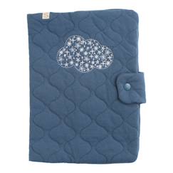 -Protège carnet de santé en coton matelassé - petit nuage