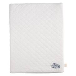 -Matelas à langer en coton avec serviette - petit coeur