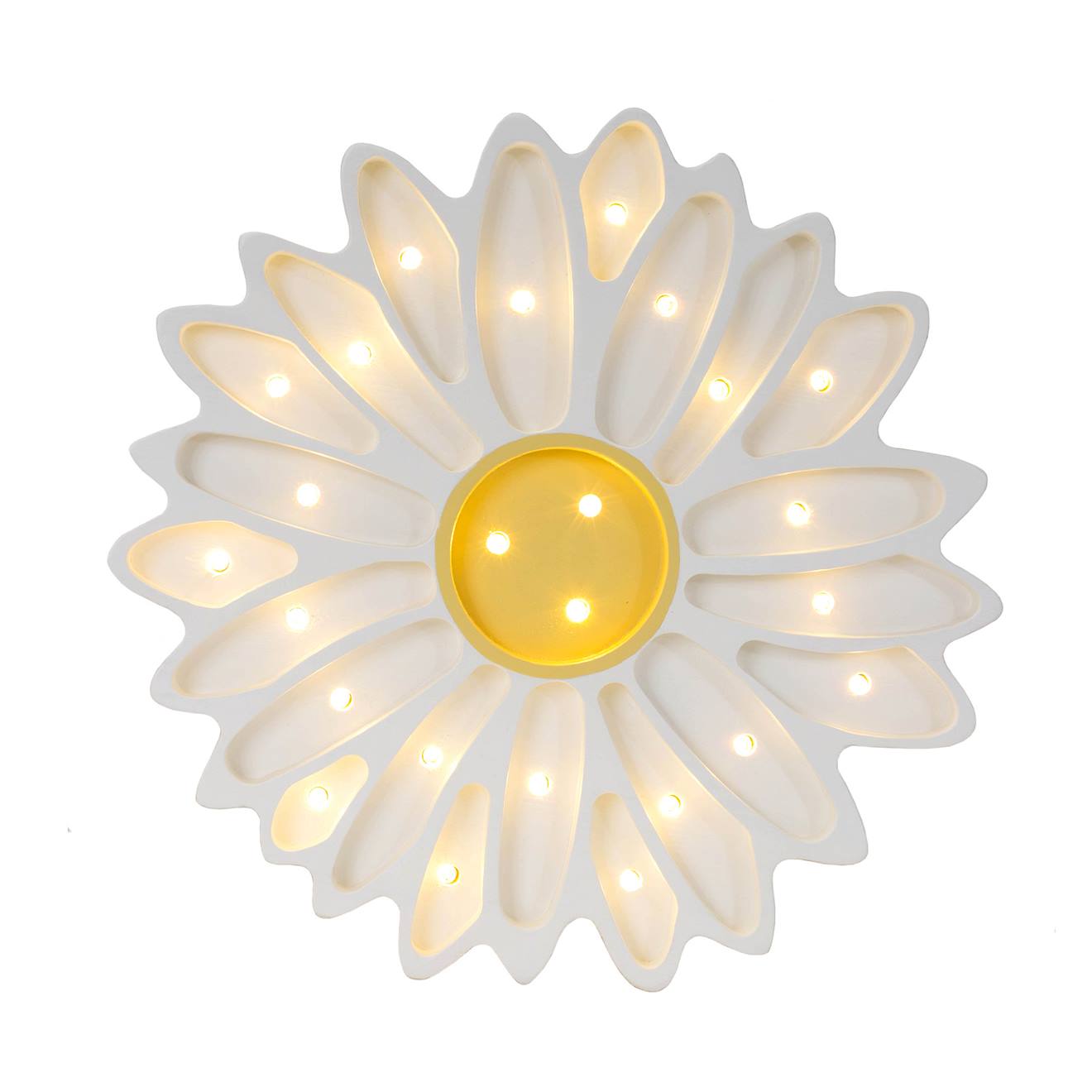 Lampe Veilleuse Marguerite Blanche Blanc