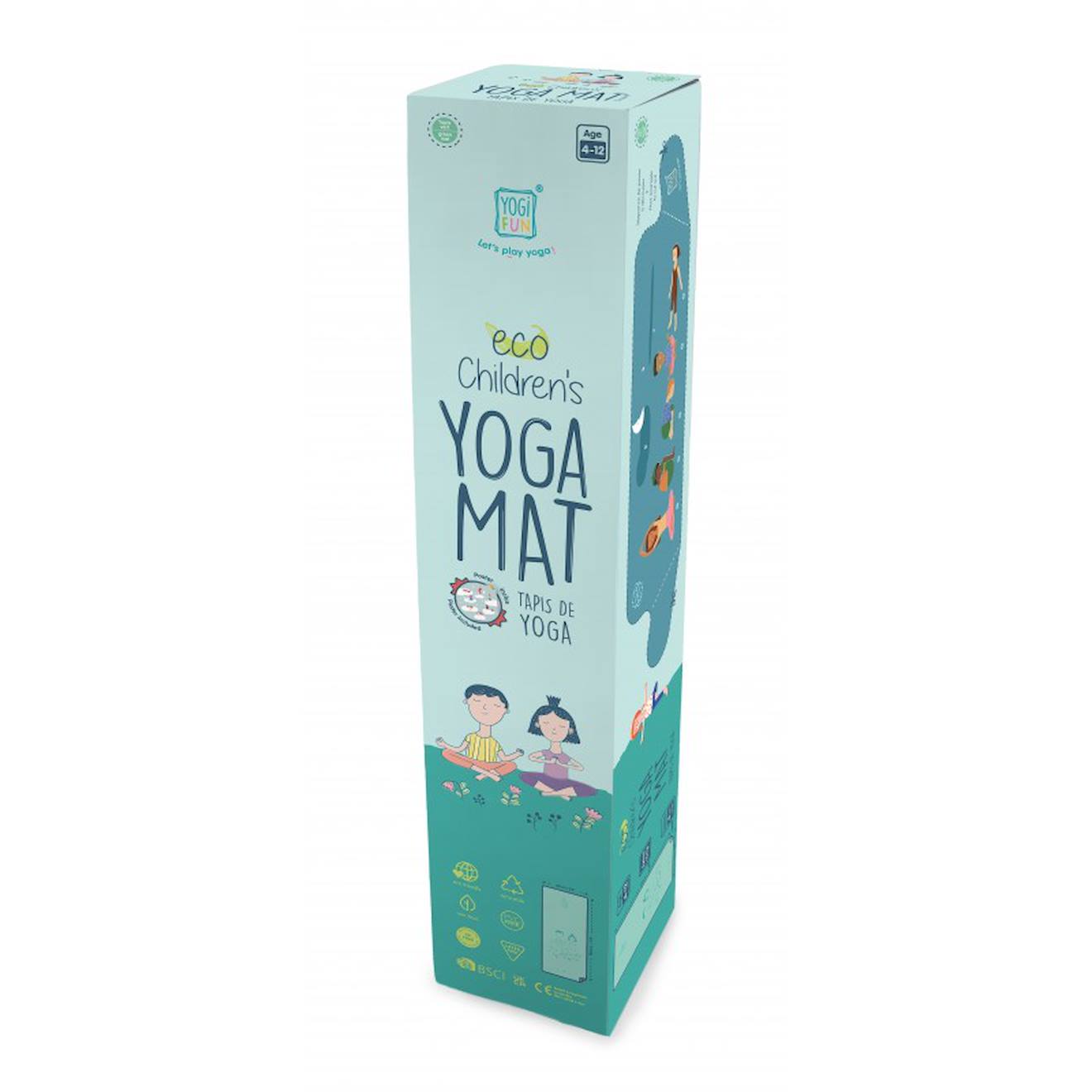 Tapis De Yoga Enfant Vert Vert