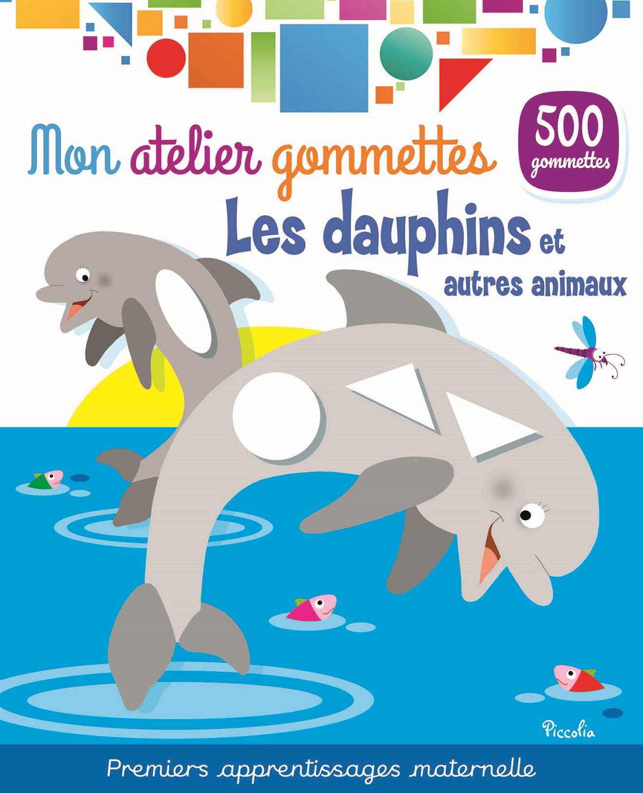 Mon Atelier Gommettes Les Dauphins Blanc