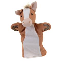 Jouet-Jeux d'imagination-Figurines, mini mondes, héros et animaux-Marionnette cheval