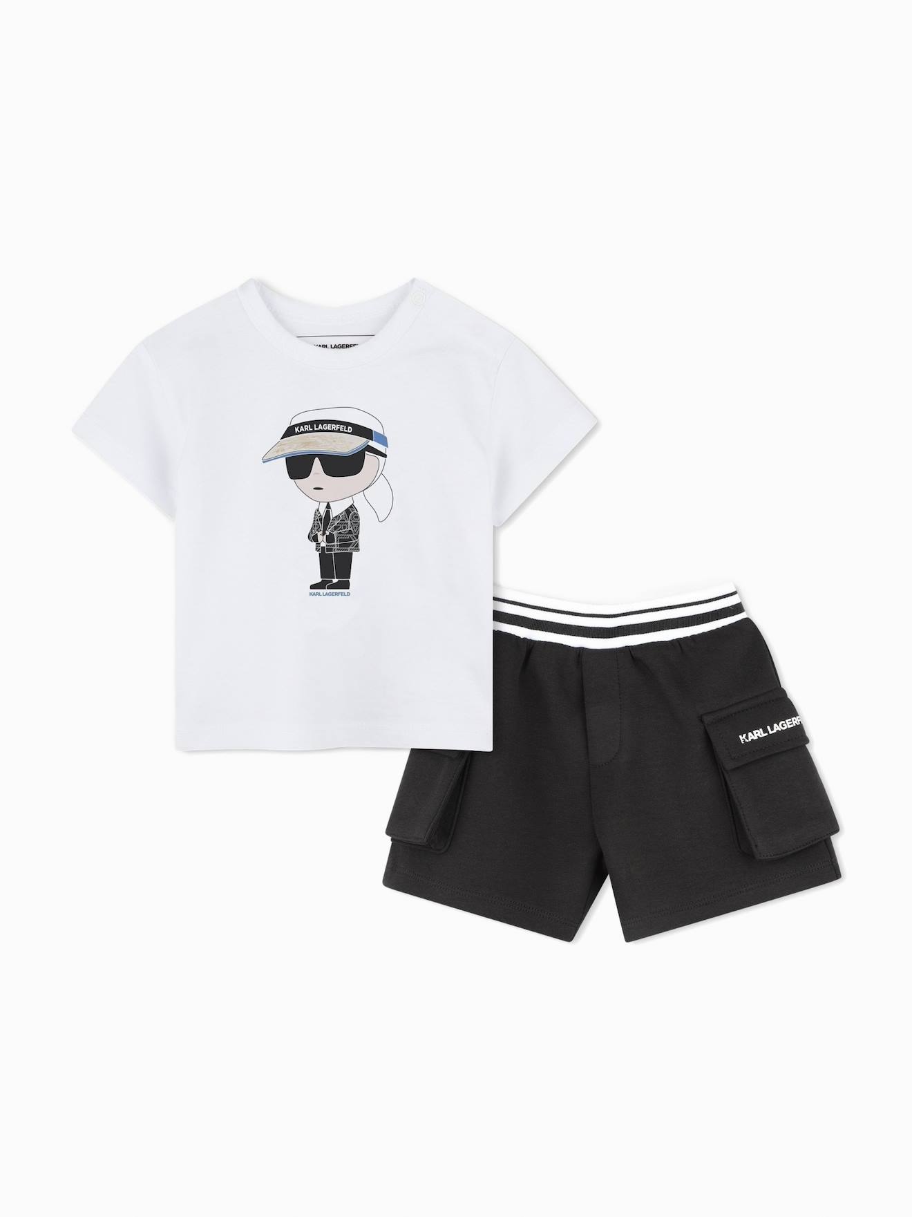 Ensemble 2 Pièces Blanc Noir