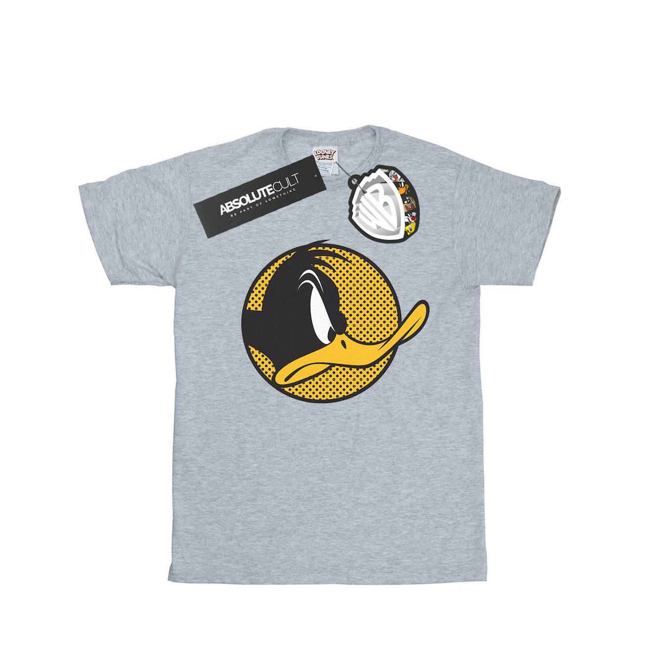T-shirt Coton Looney Tunes Gris Chiné