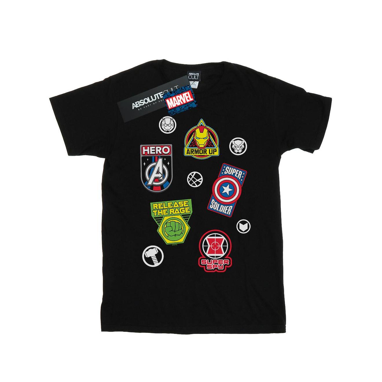 T-shirt Coton Avengers Noir