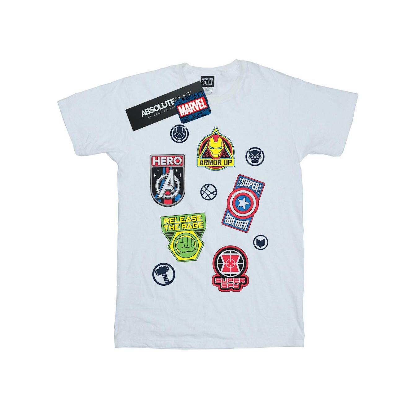 T-shirt Coton Avengers Blanc
