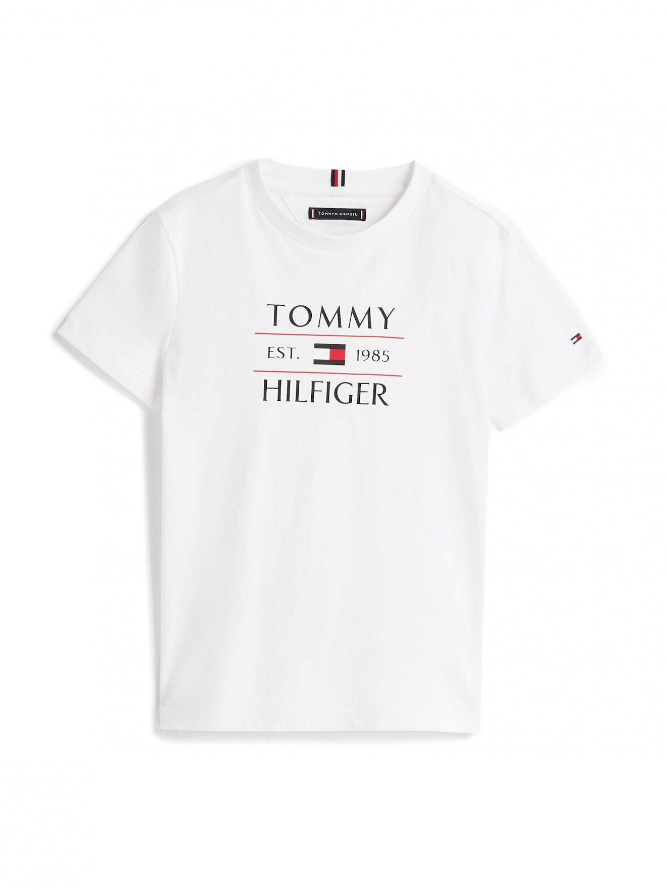 T-shirt Tommy Flag Hil White