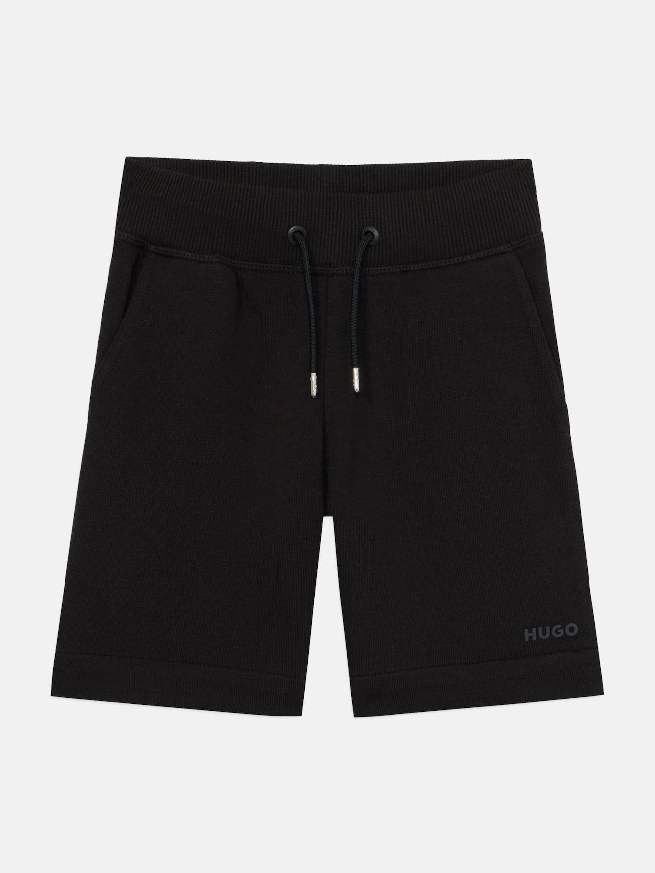 Bermuda Taille Élastique Noir