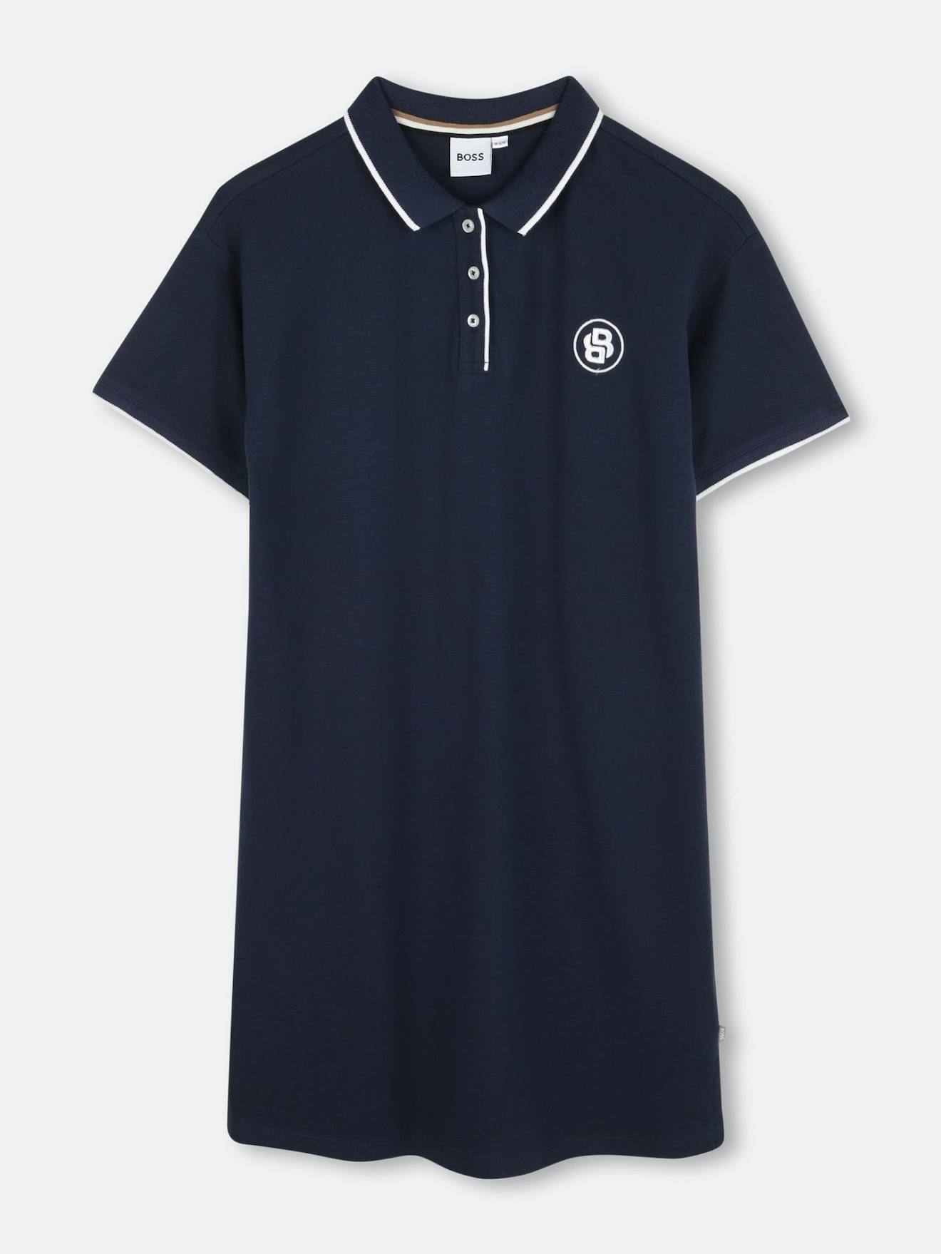 Robe Col Polo Bleu