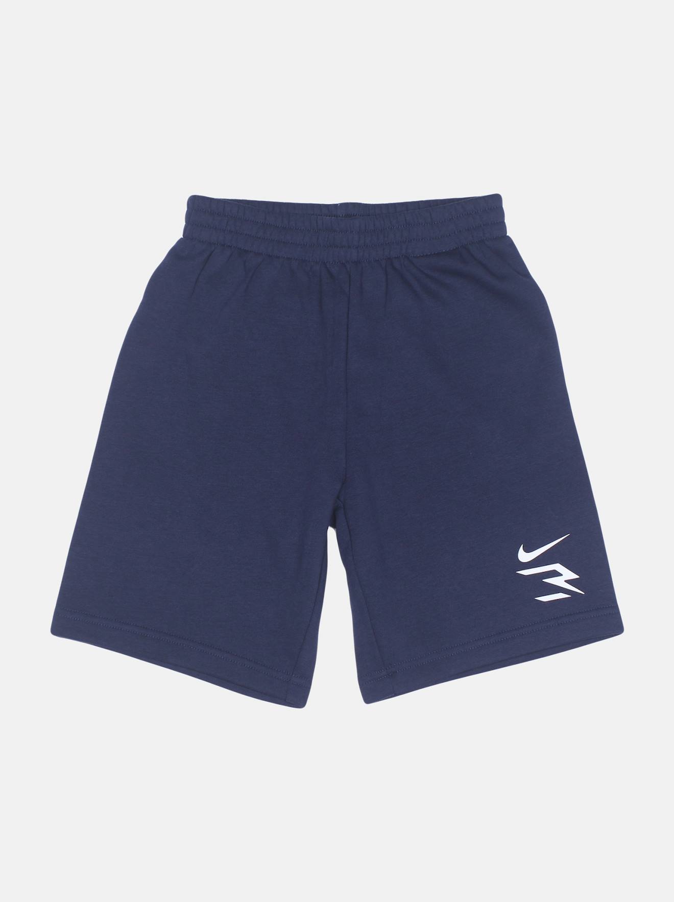 Short Taille Élastique Bleu Foncé