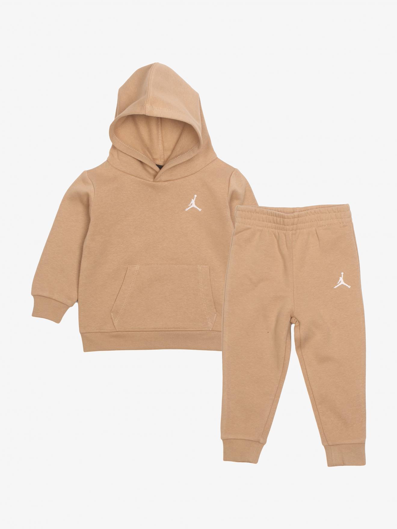 Ensemble Deux Pièces Pour Bébé Sweat À Capuche Et Pantalon Beige
