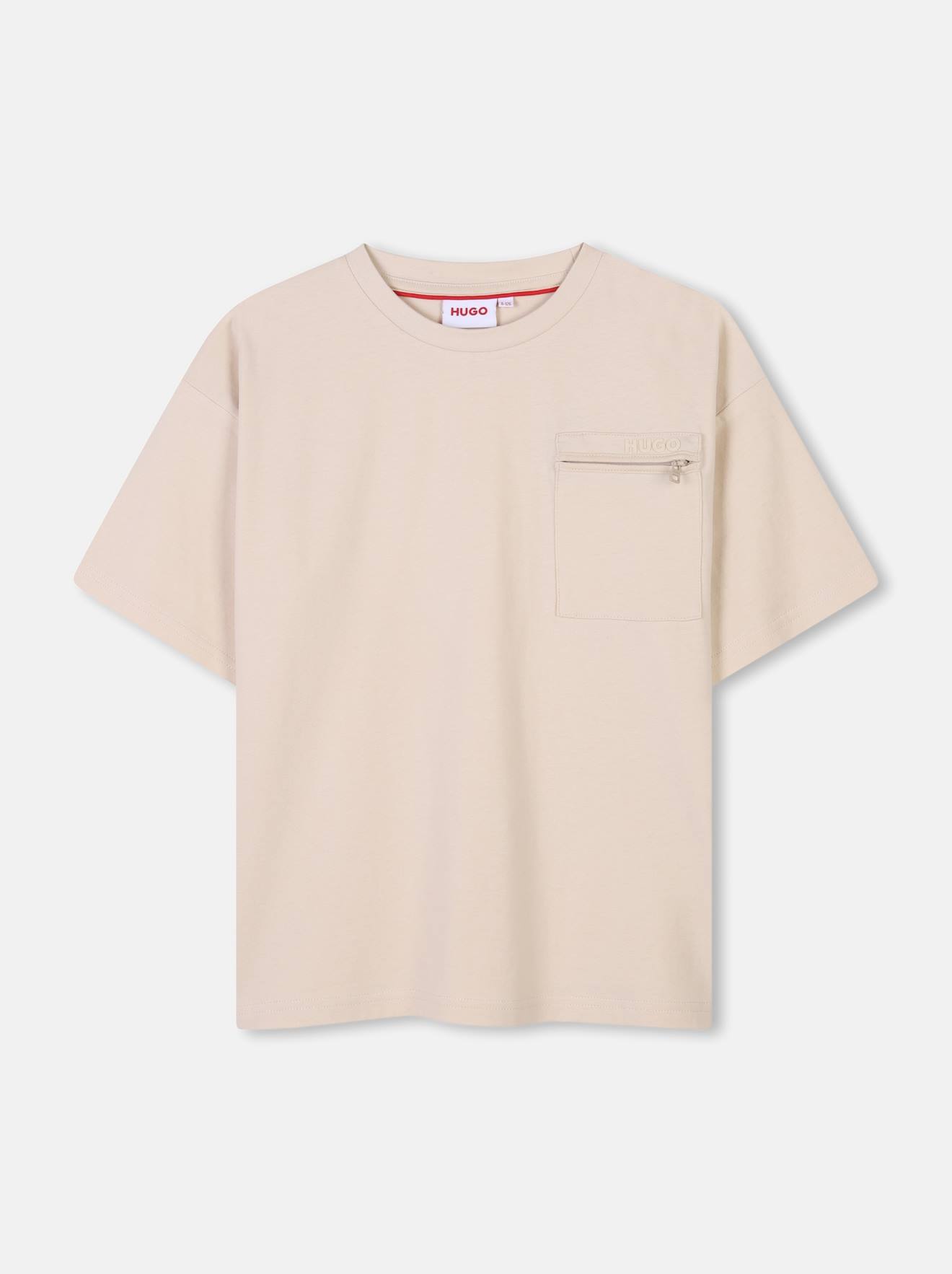 T-shirt Poche Zippée Beige