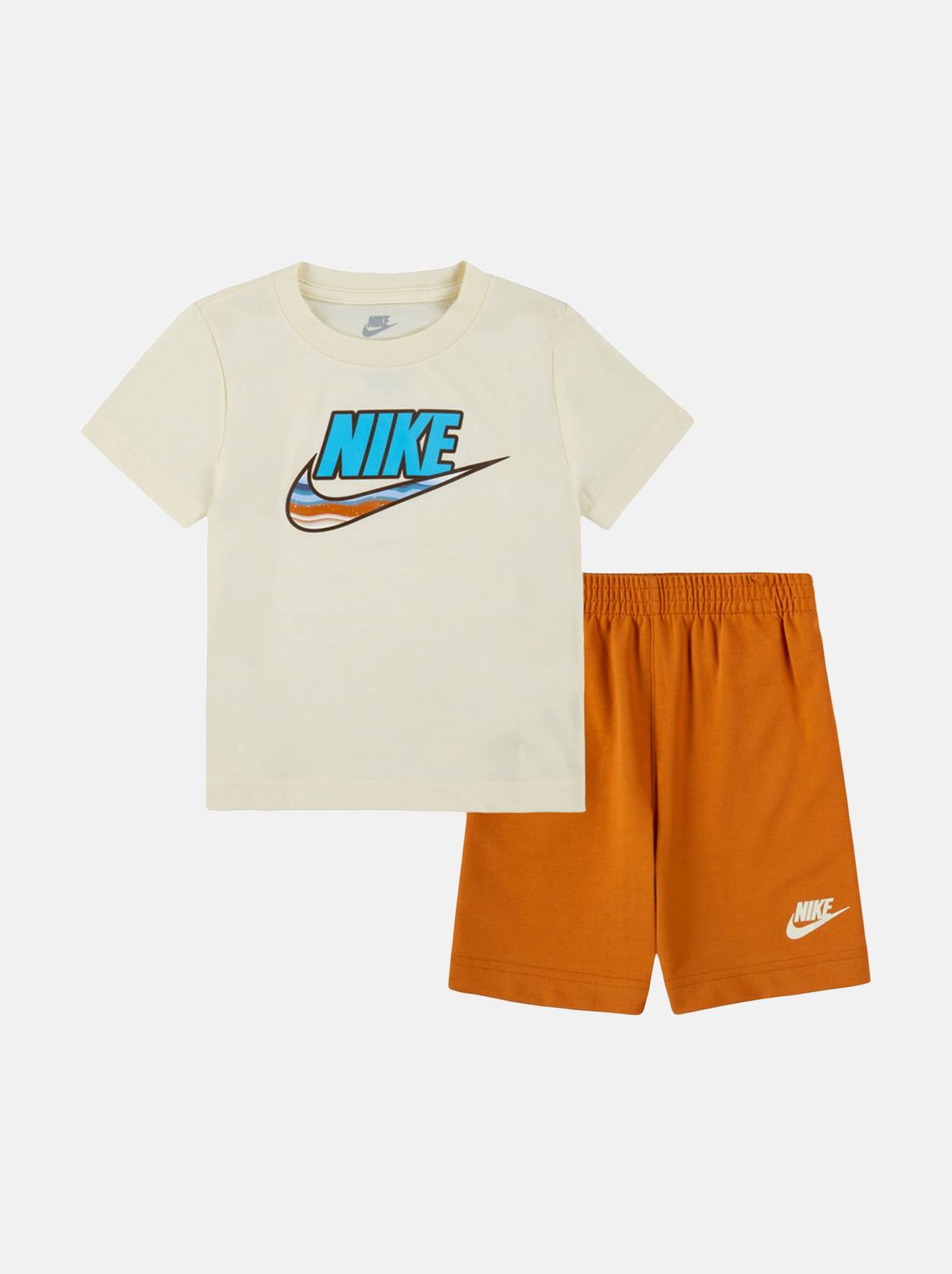 Ensemble 2 Pièces Orange / Blanc