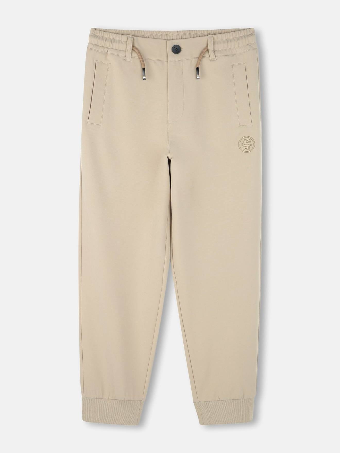 Jogging Taille Élastique Beige
