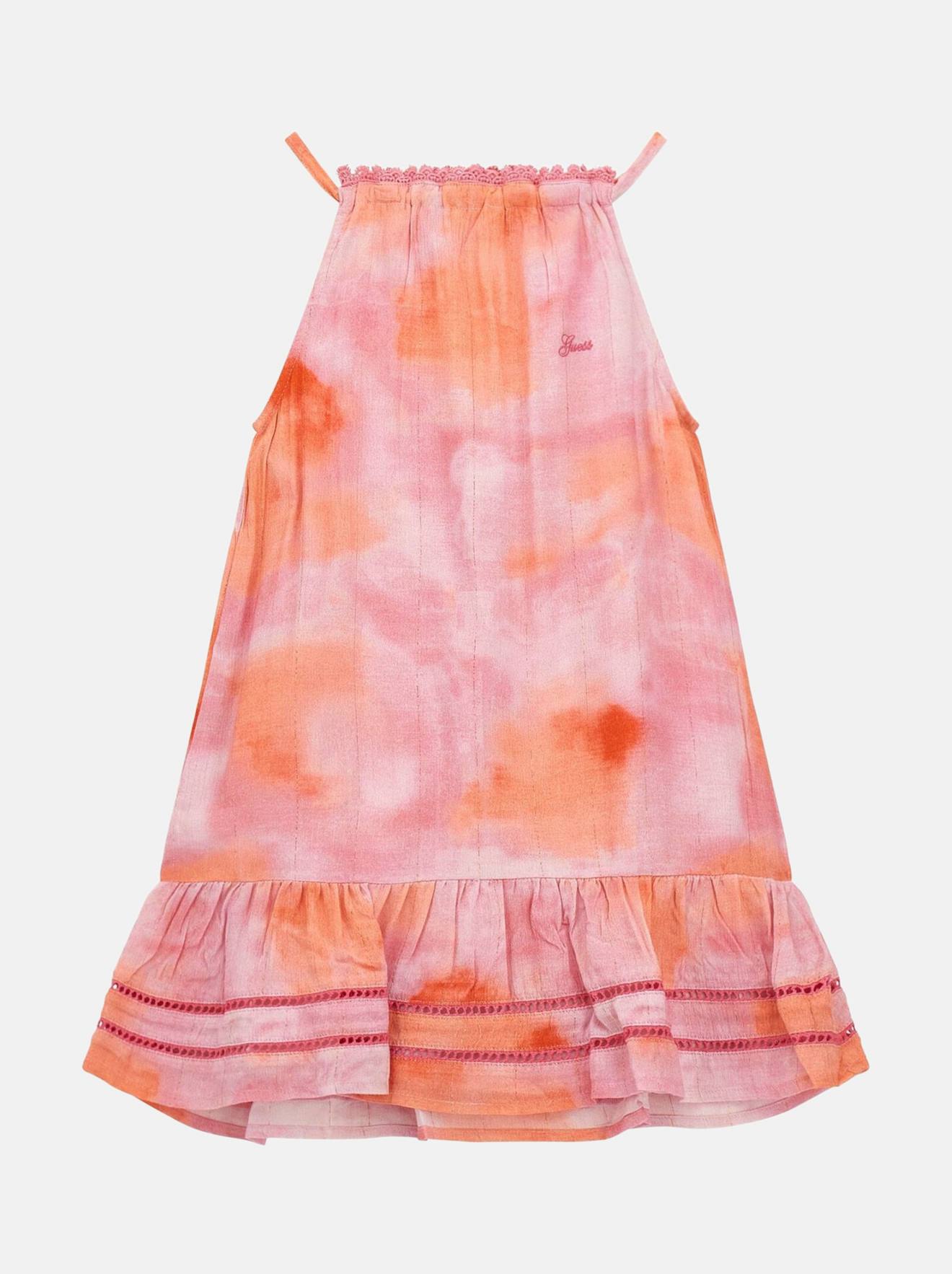 Robe À Bretelles Fines Rose / Orange