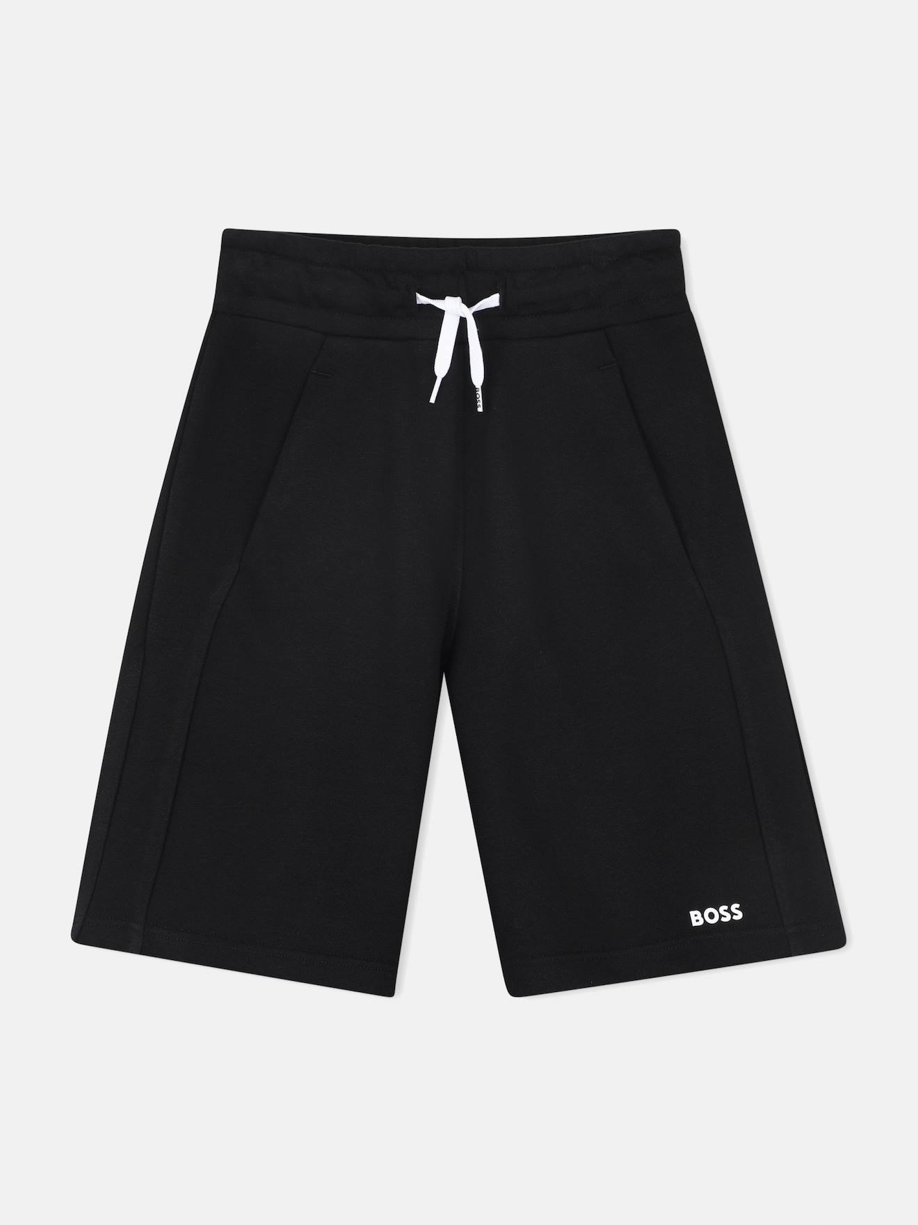 Bermuda Taille Élastique Noir