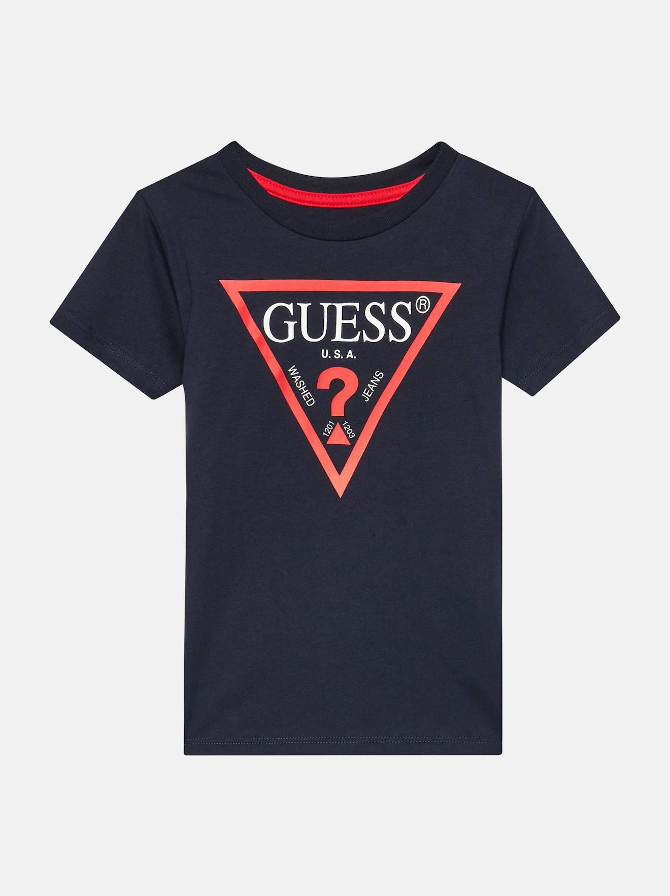 T-shirt Manches Courtes Bleu Foncé 12693