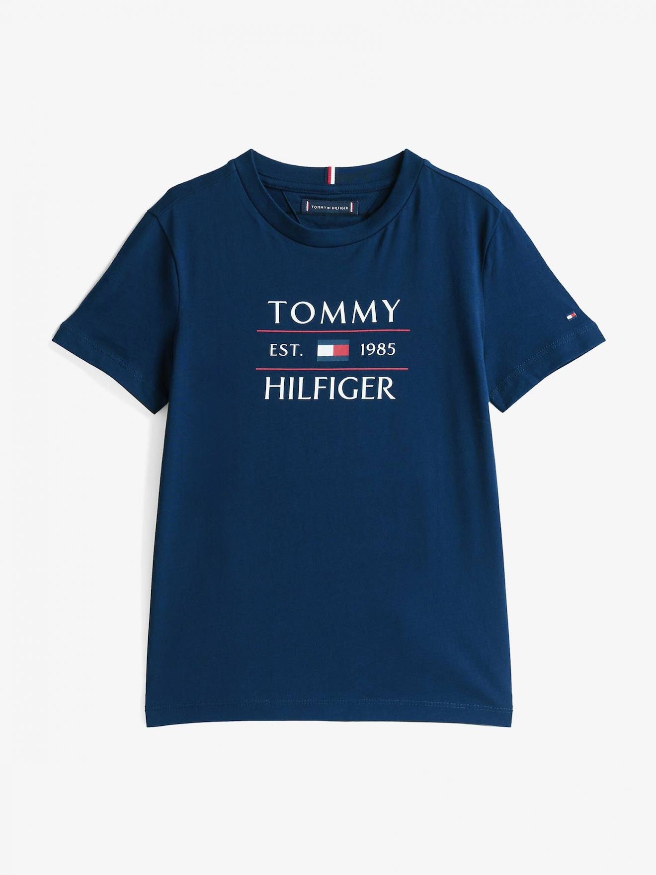 T-shirt Tommy Flag Hil Dark Night Navy