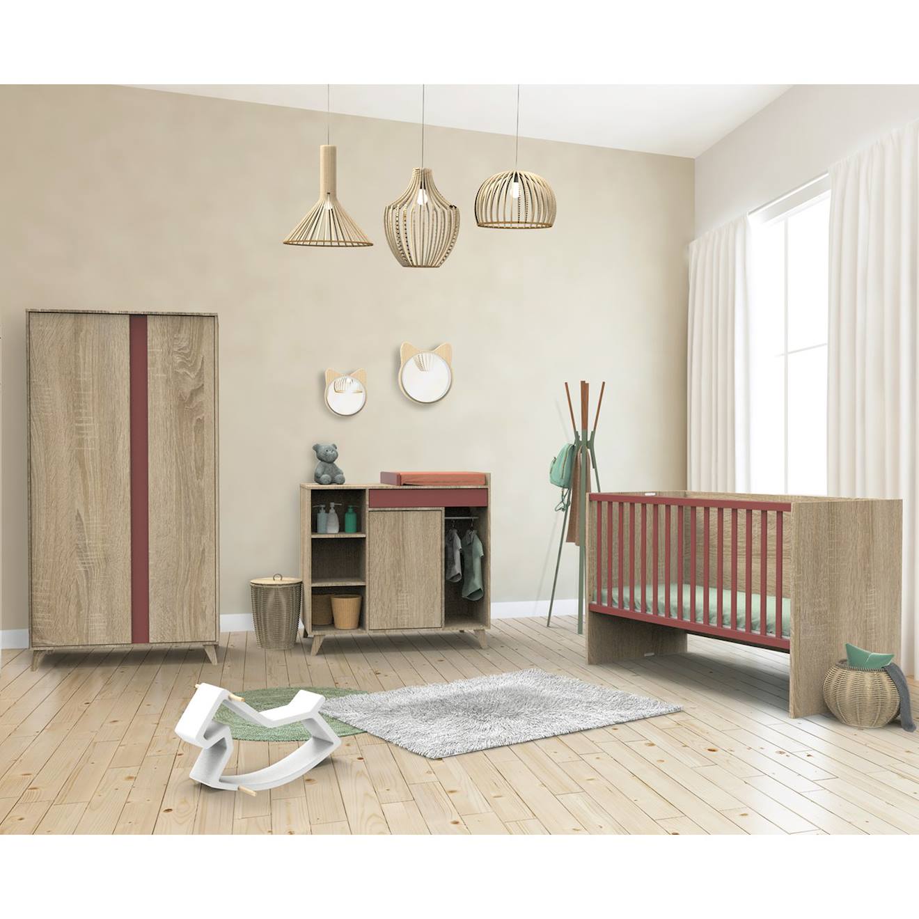 Lit Bébé Évolutif En Lit Junior Rose