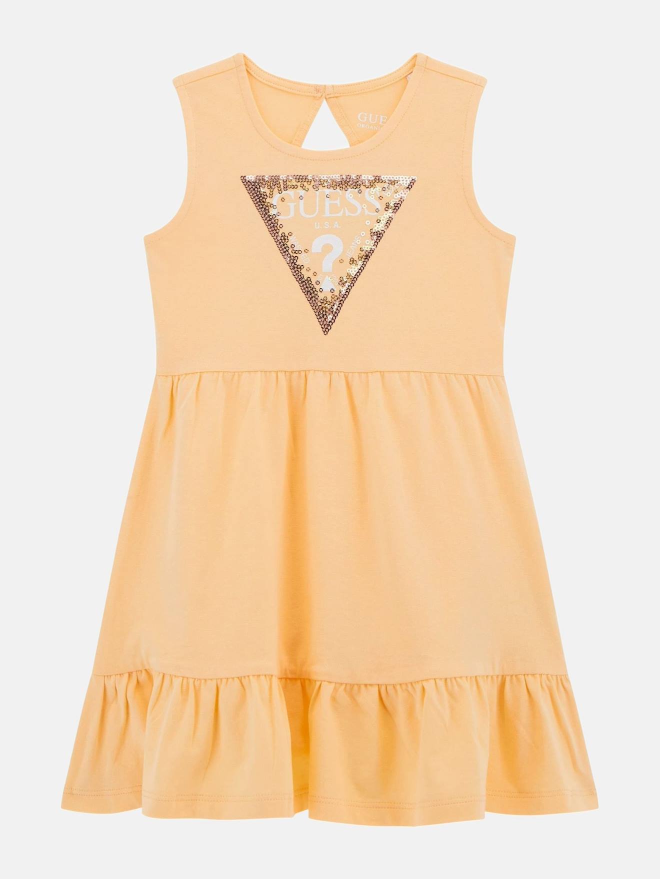 Robe À Sequins Orange