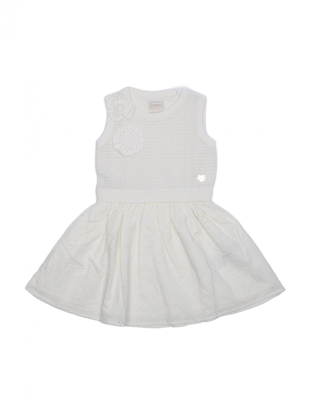 Robe En Crochet Cream White