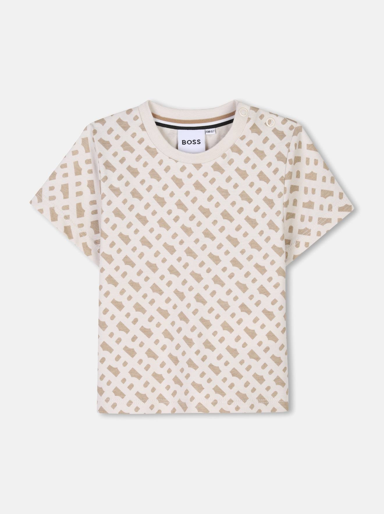 T-shirt Col Rond Blanc Cassé