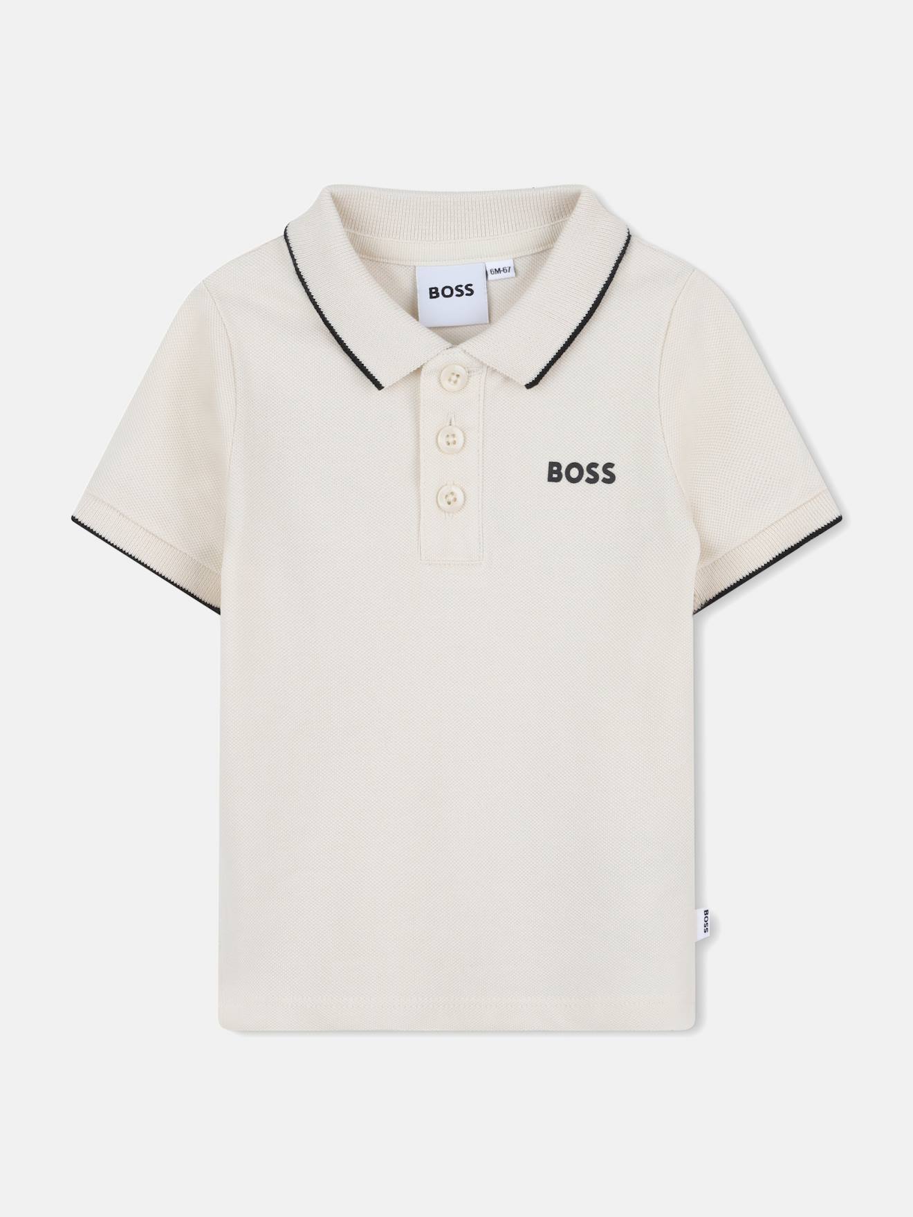 Polo Manches Courtes Blanc Cassé