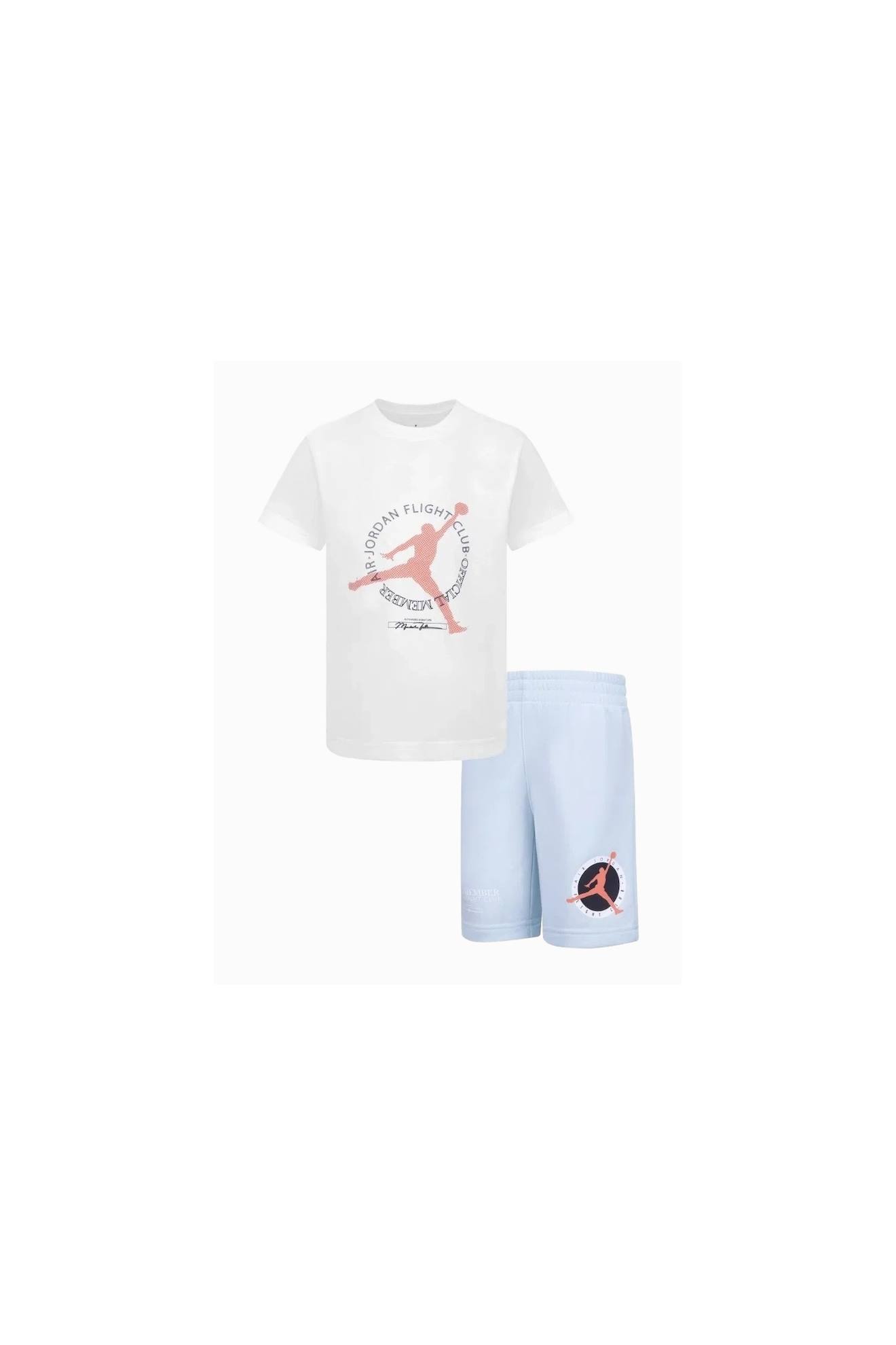 Ensemble 2 Pièces Bleu Clair / Blanc