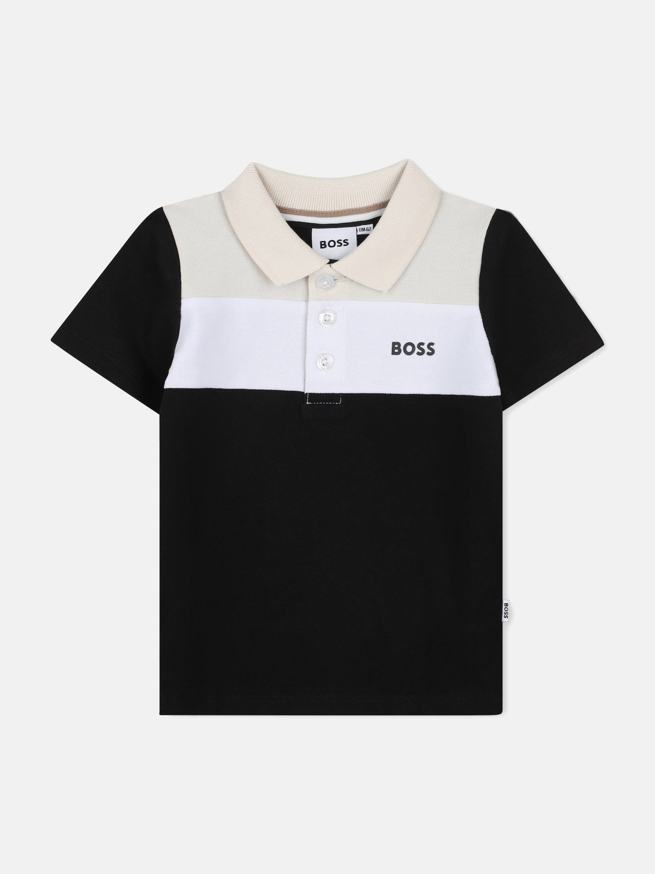 Polo Boutonné Noir